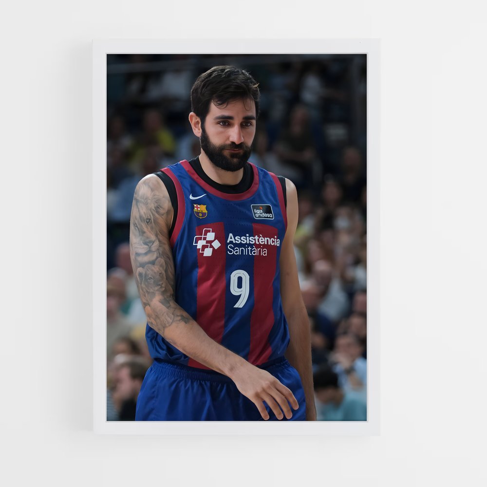 Poster Ricky rubio barbu – affiche Basketball (vue 3)
